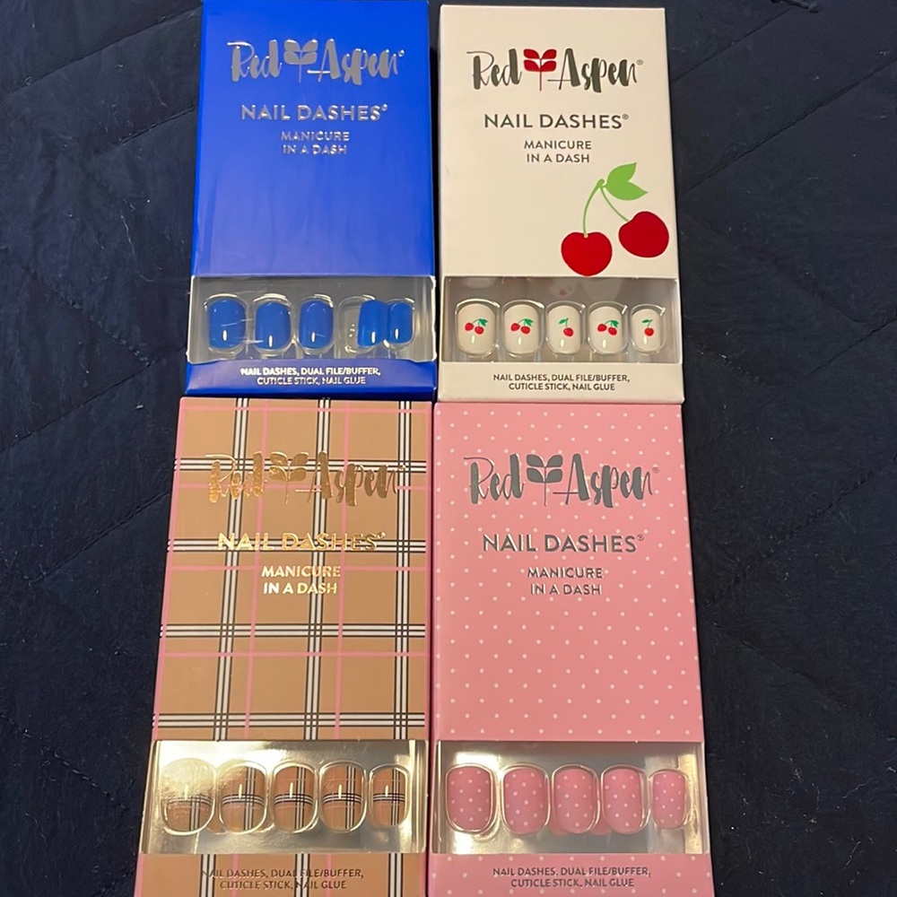 Brand New Red Aspen Nail Dashes